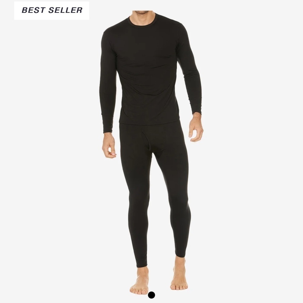 THERMAJOHN Men's Crew Thermal Set - NAVY 3XLARGE